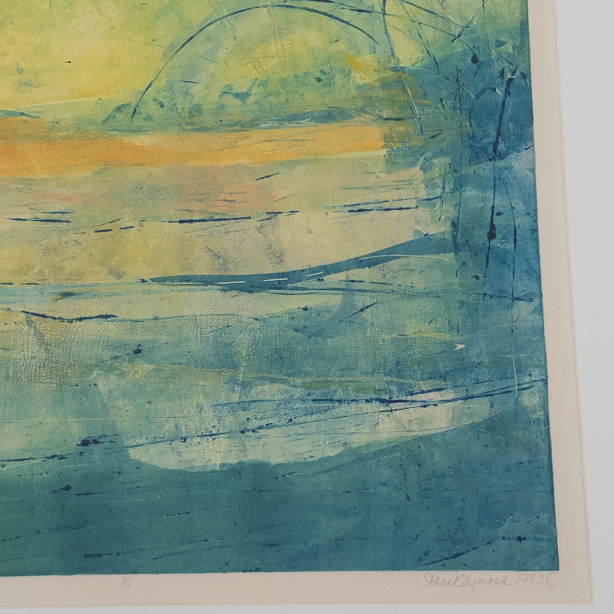 Anne Raymond 'Plateau...West' Monotype