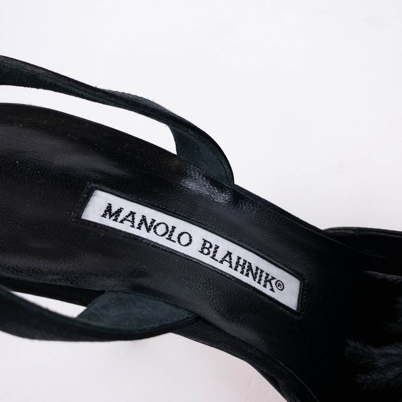 Manolo Blahnik Feather Toe Pumps