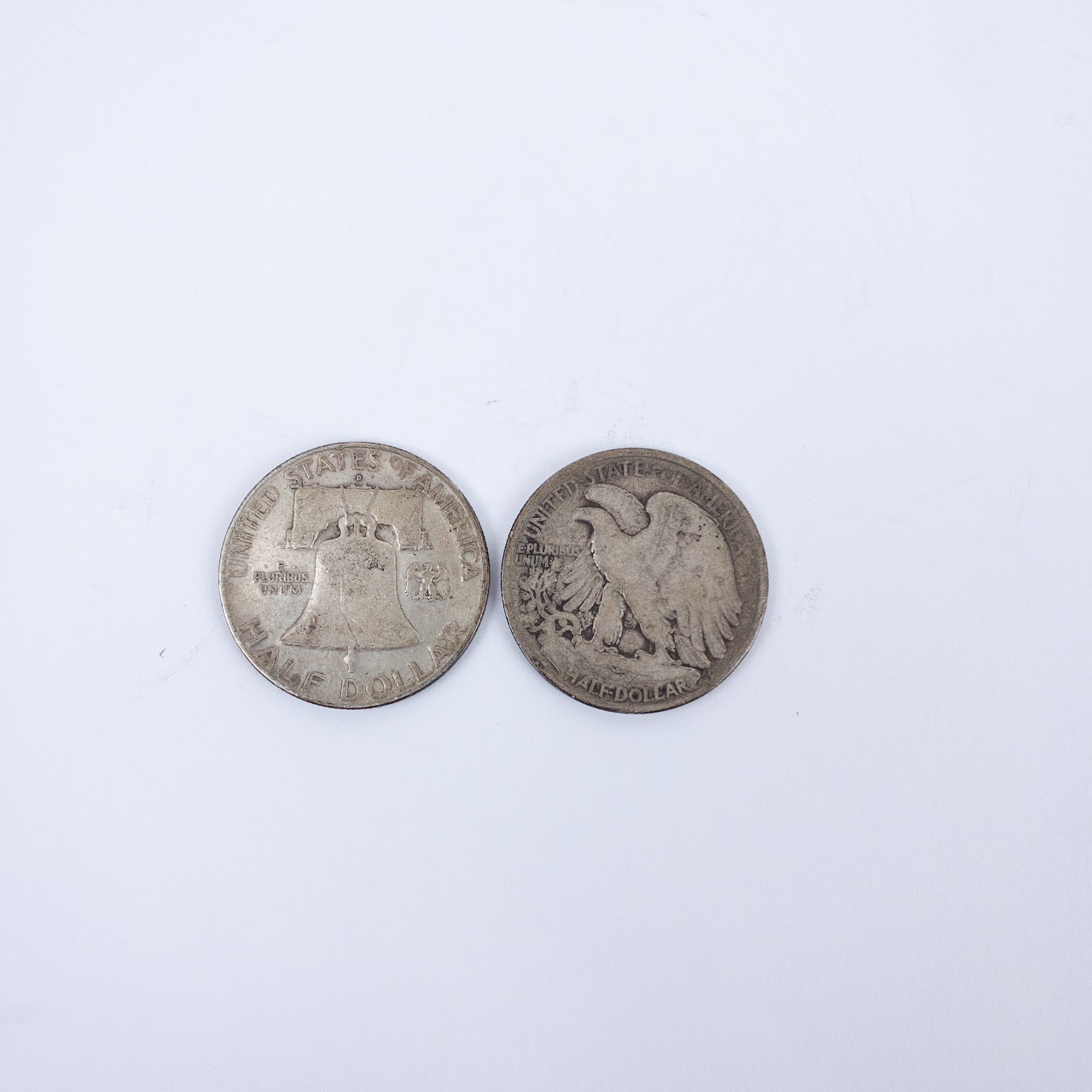 Walking Liberty Half Dollar and Franklin Half Dollar Duo