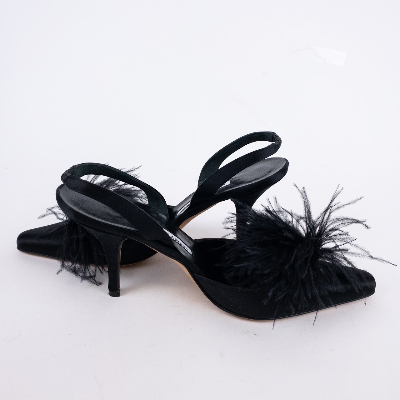 Manolo Blahnik Feather Toe Pumps