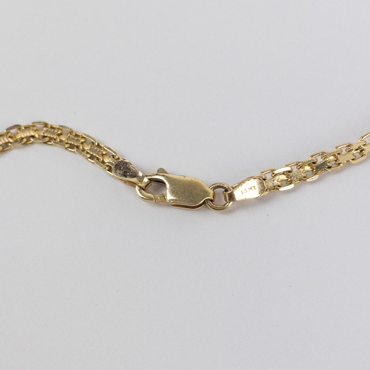 14K Gold Flat Chain Necklace