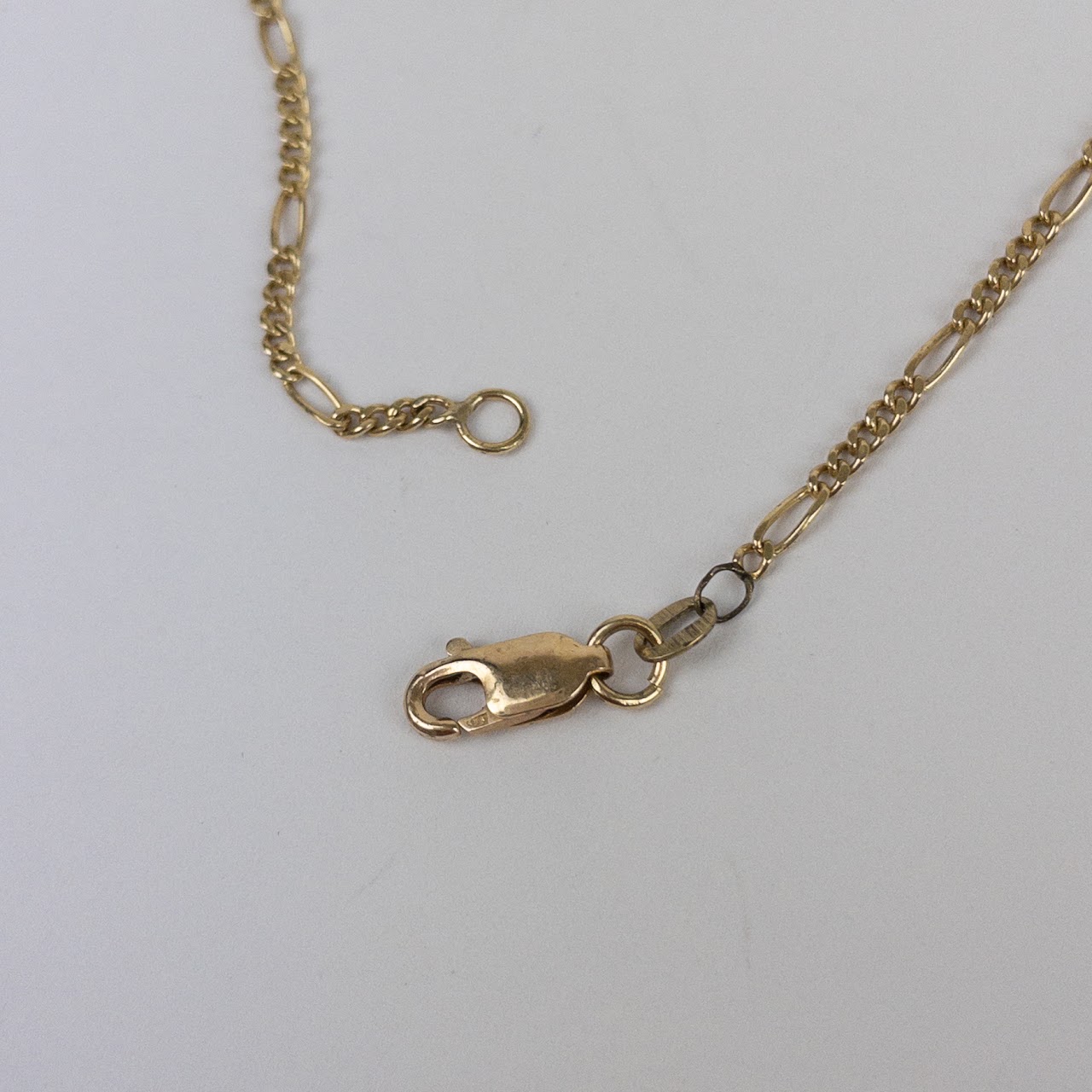 14K Gold Figaro Chain Necklace