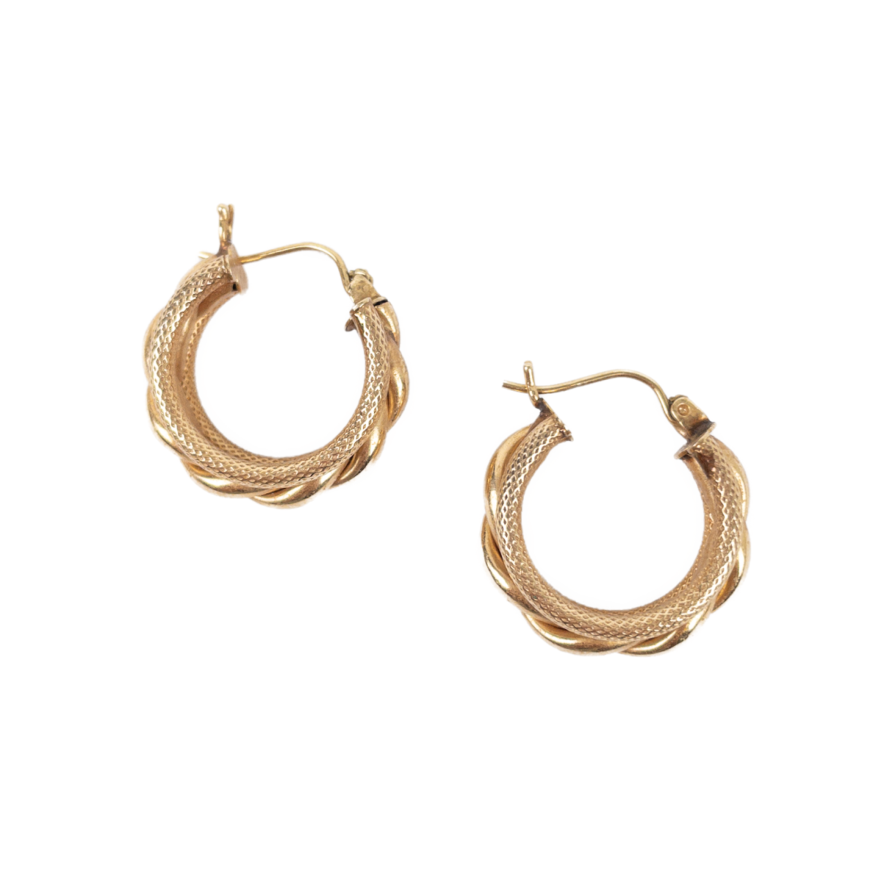 14K Gold Shrimp Style Earrings