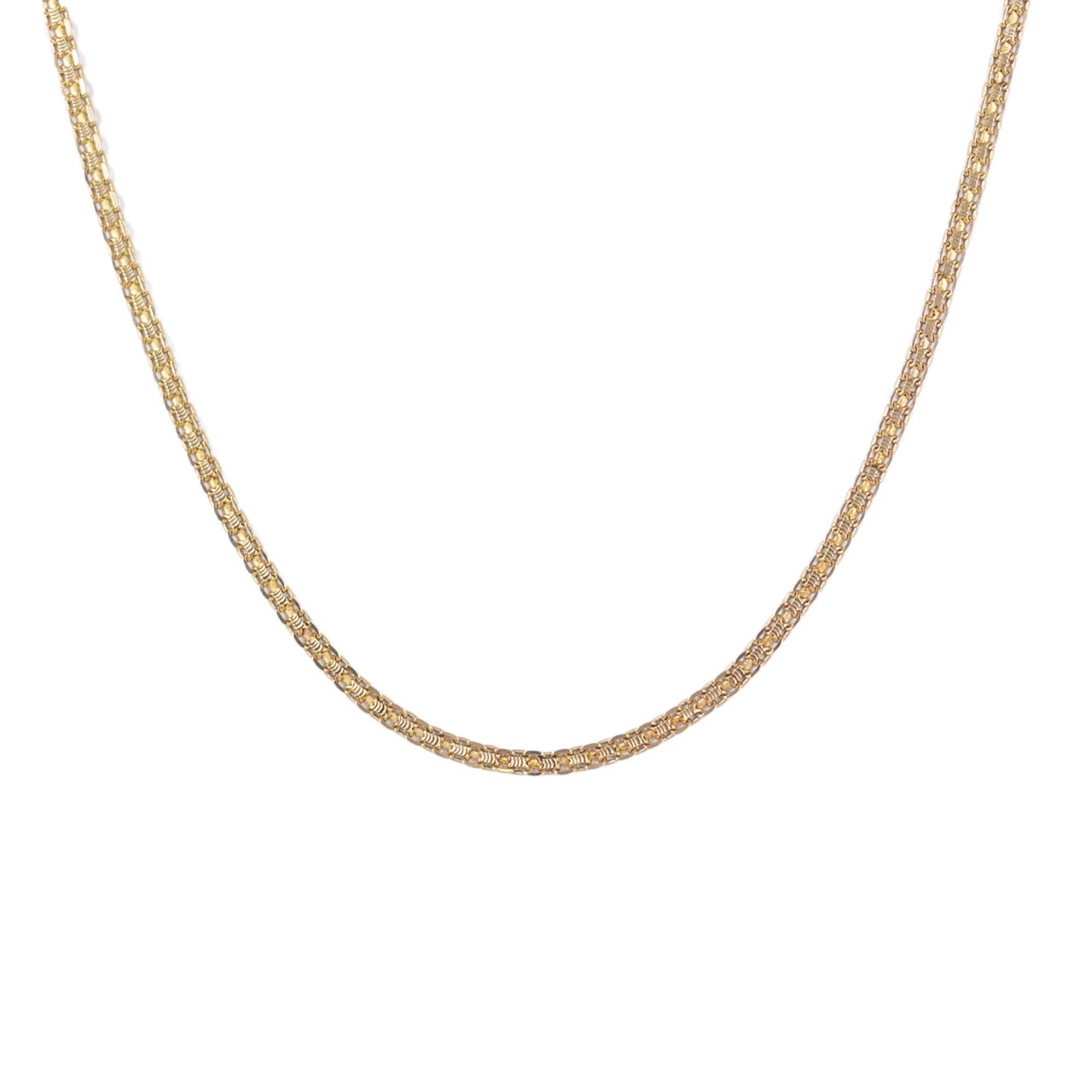 14K Gold Flat Chain Necklace