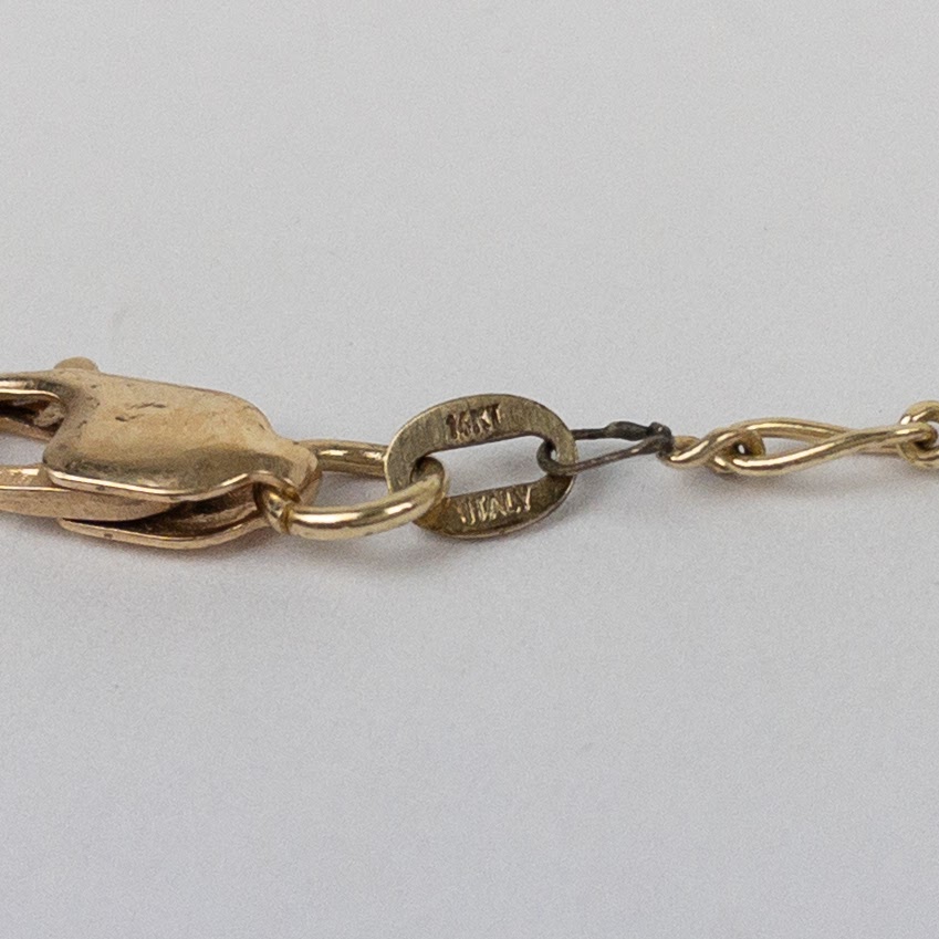 14K Gold Figaro Chain Necklace