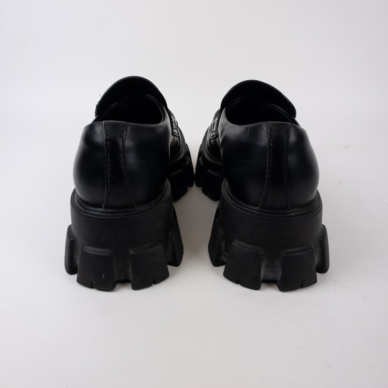 Prada Monolith Platform Loafers