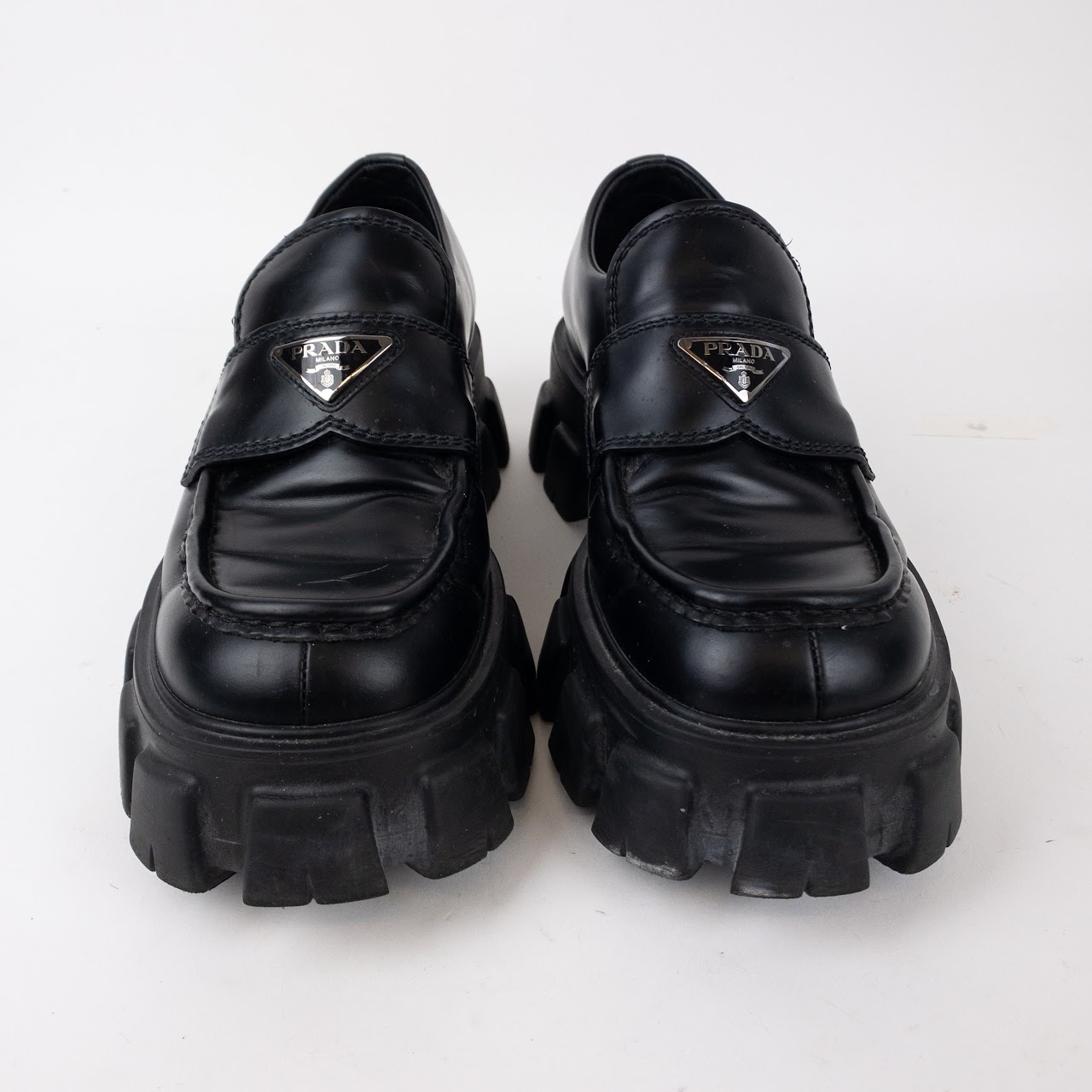 Prada Monolith Platform Loafers