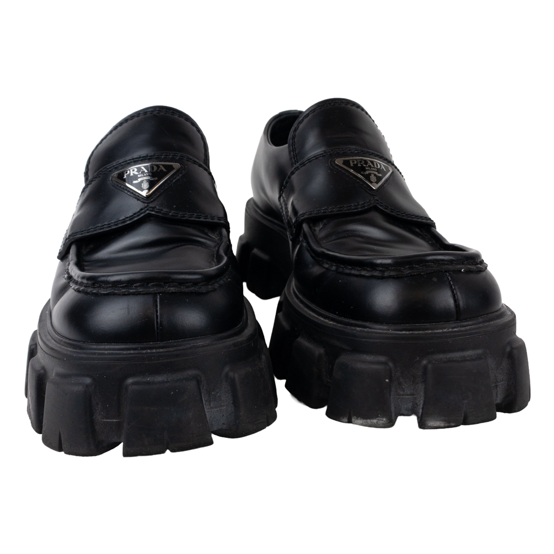 Prada Monolith Platform Loafers