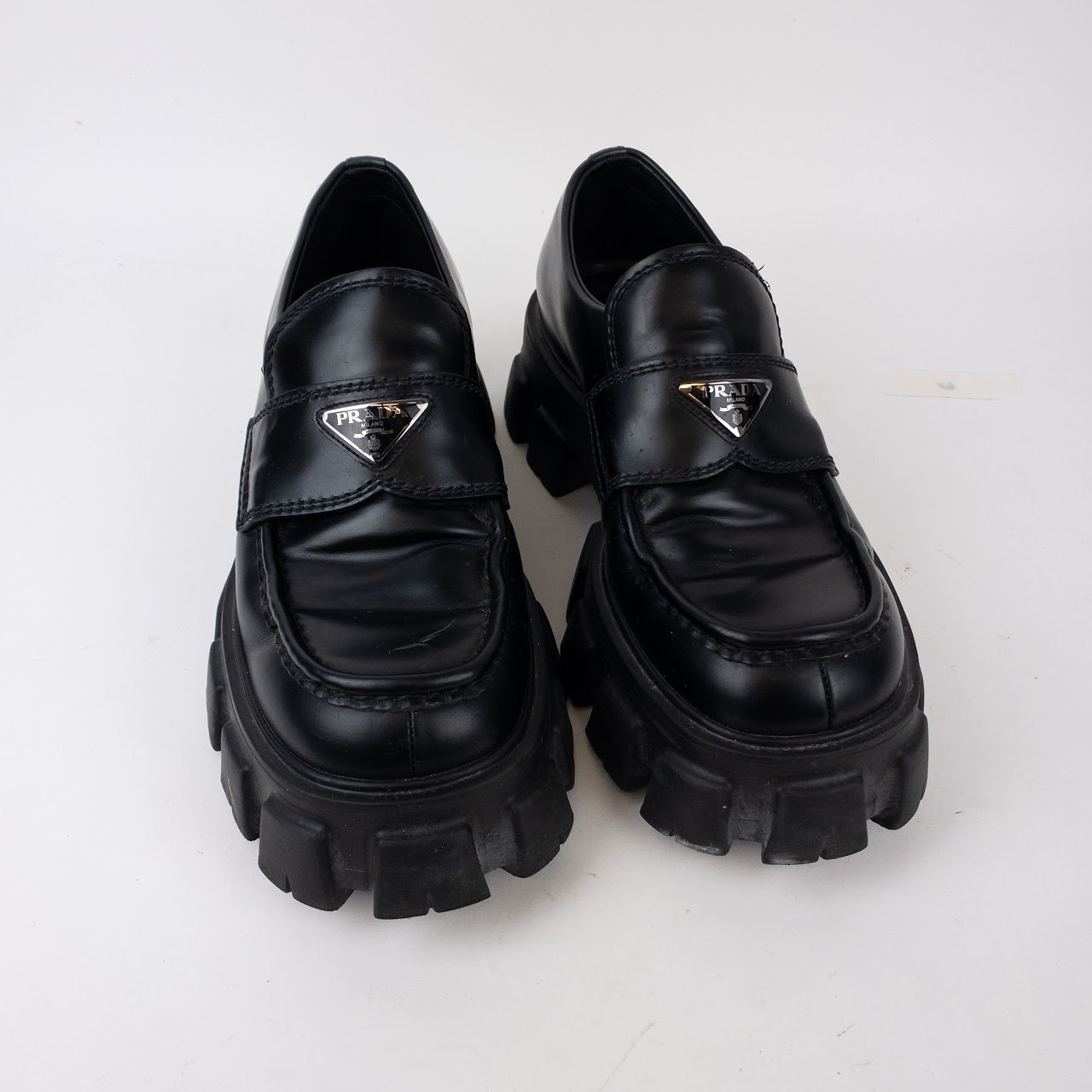 Prada Monolith Platform Loafers