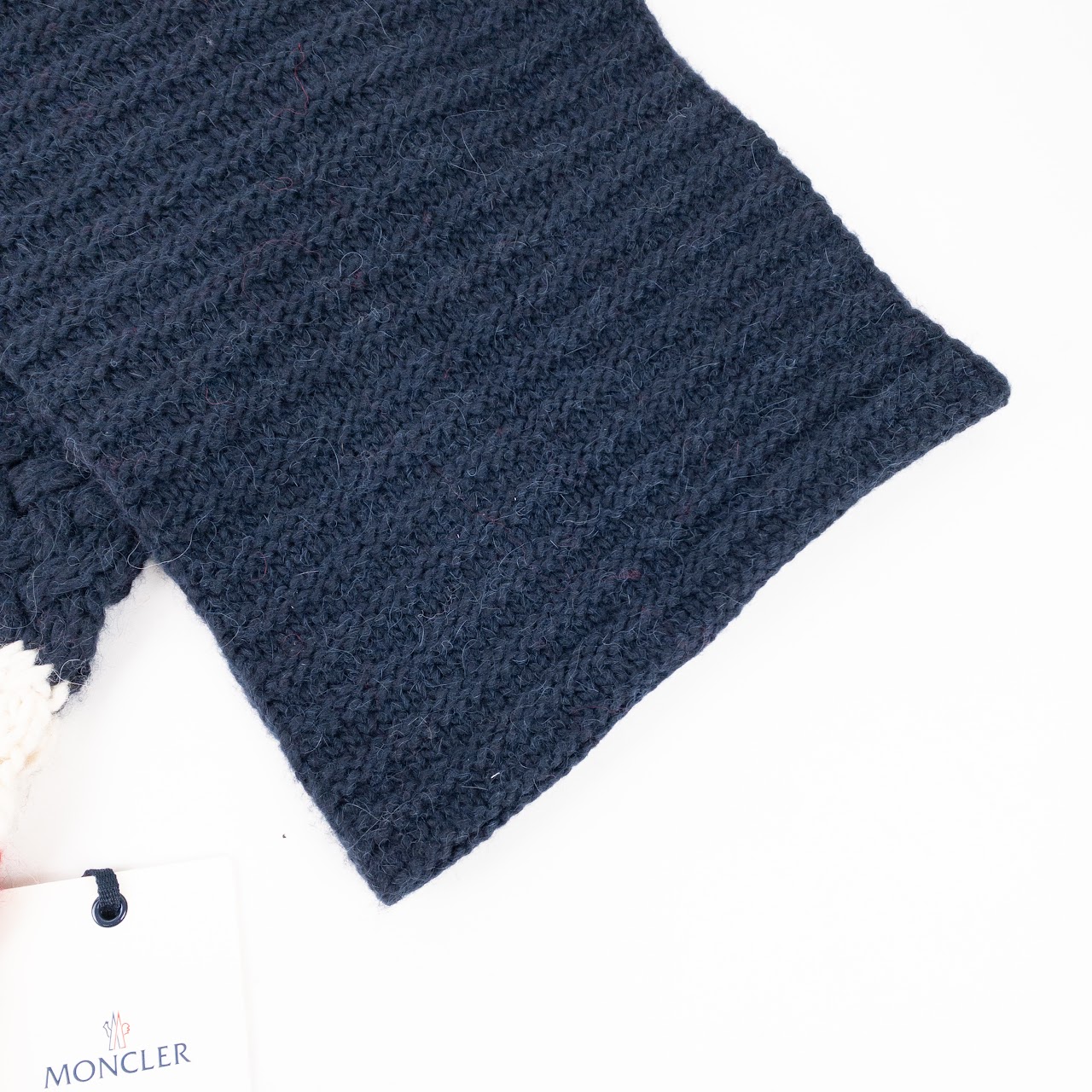 Moncler Wide Knit Scarf with Tags