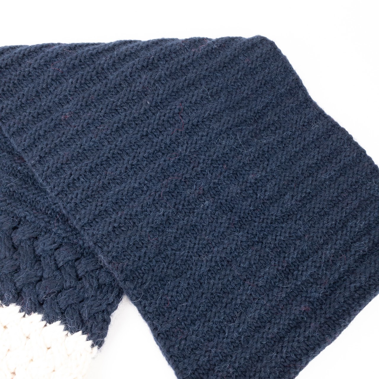 Moncler Wide Knit Scarf with Tags