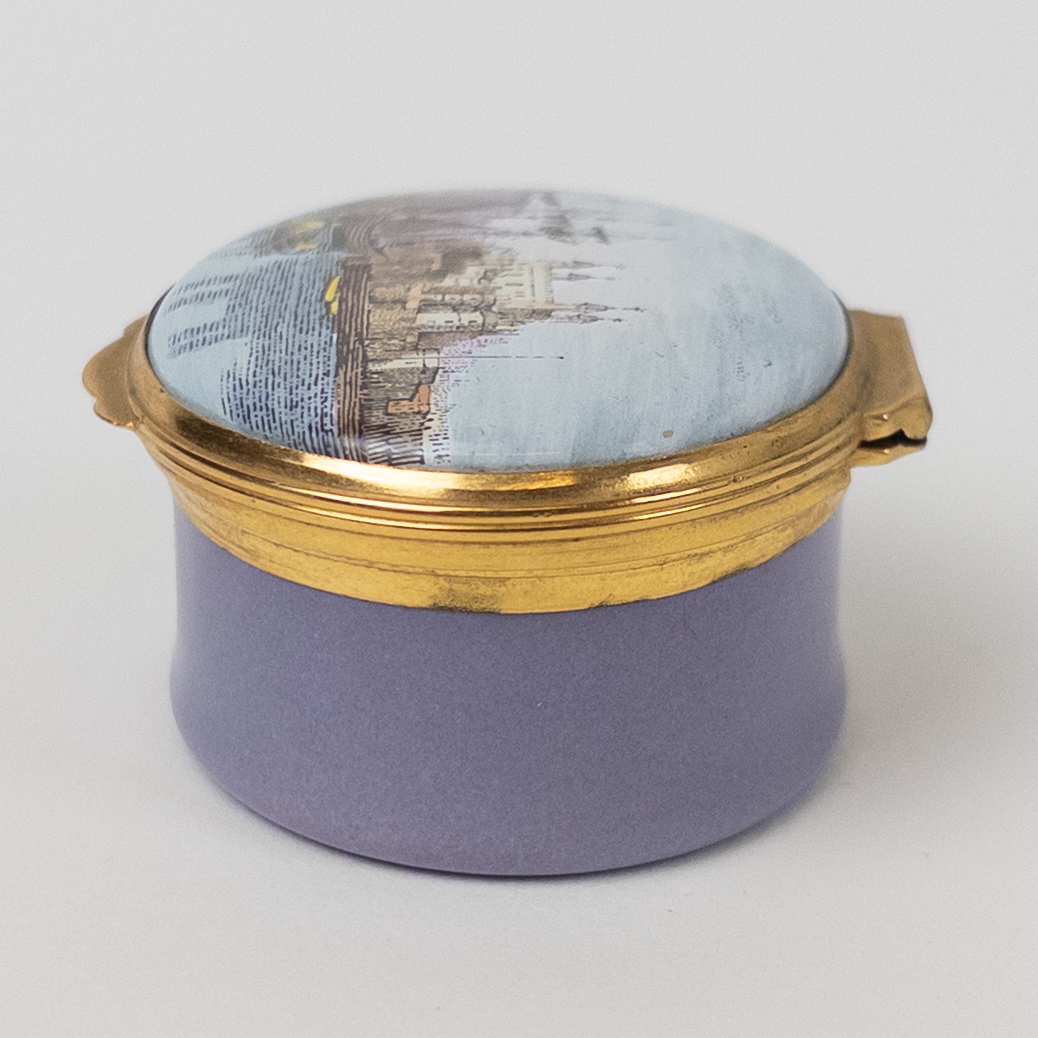 Crummels Enamel 'Tower of London'  Trinket Box