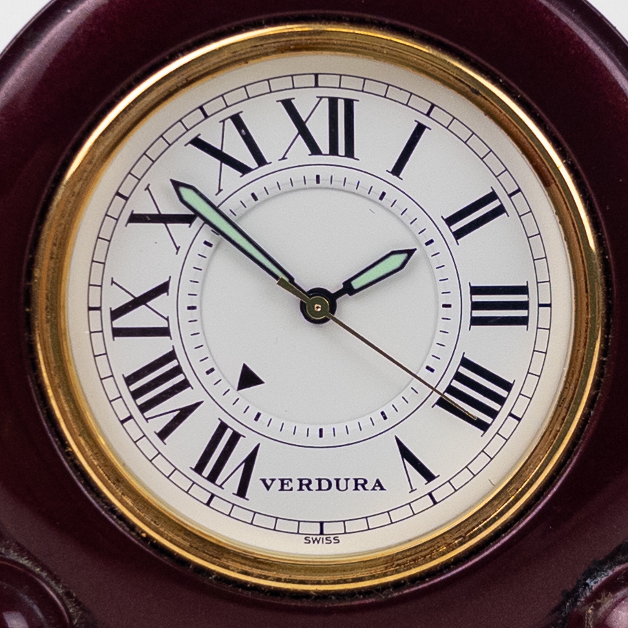 Verdura Enameled Travel Alarm Clock