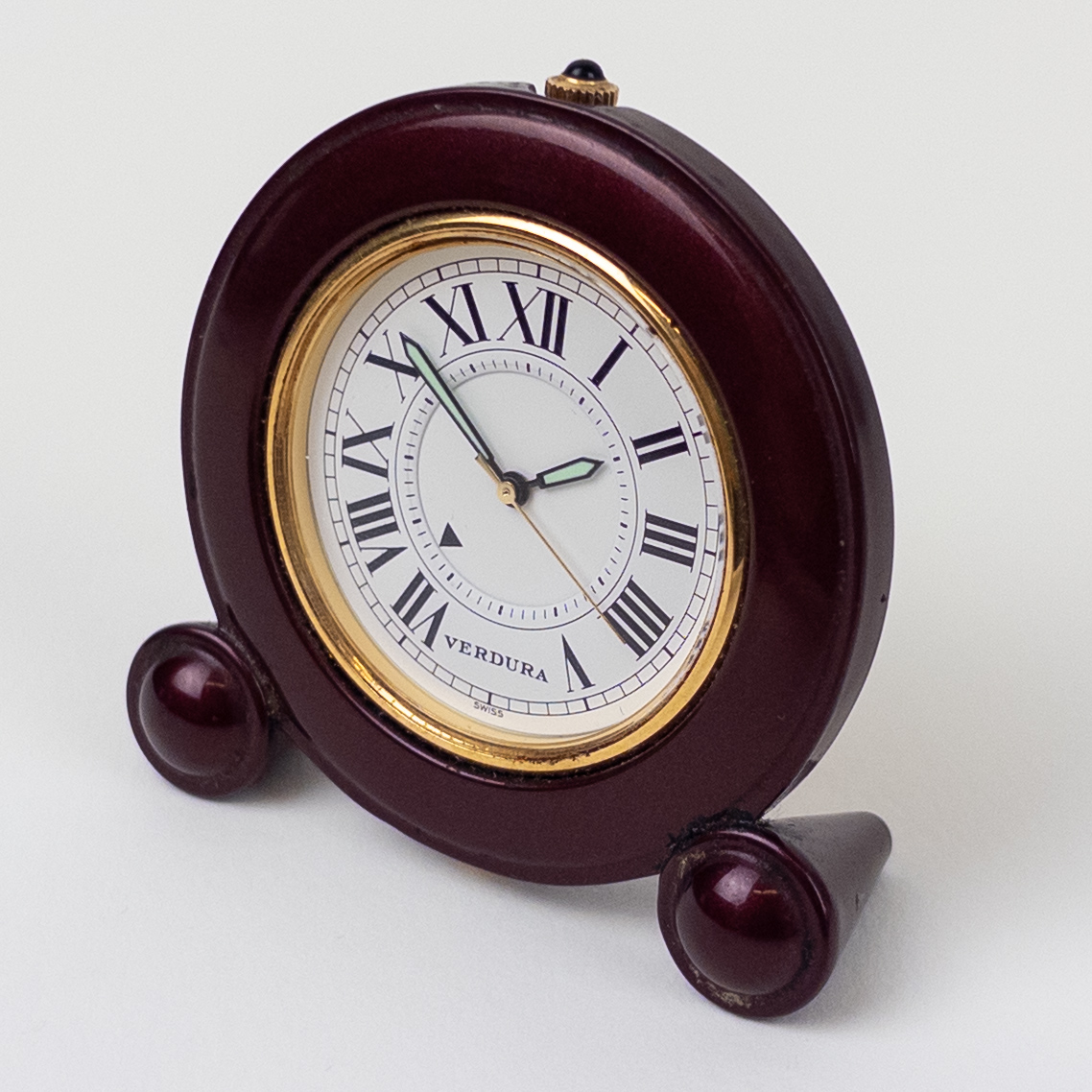 Verdura Enameled Travel Alarm Clock