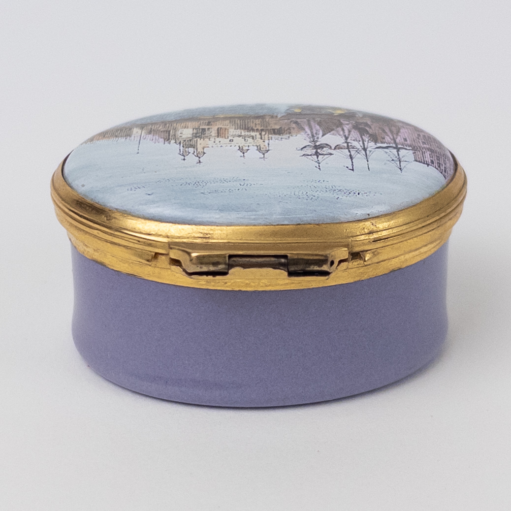 Crummels Enamel 'Tower of London'  Trinket Box