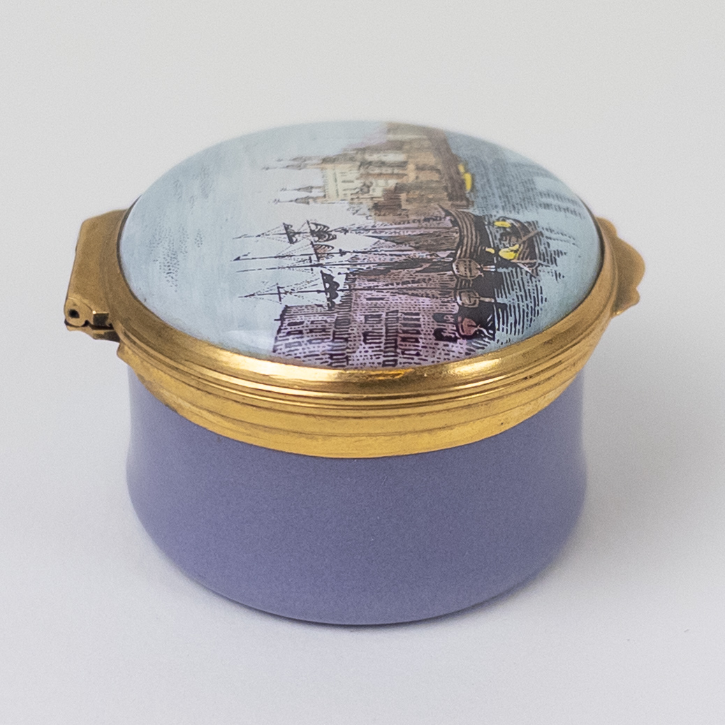 Crummels Enamel 'Tower of London'  Trinket Box