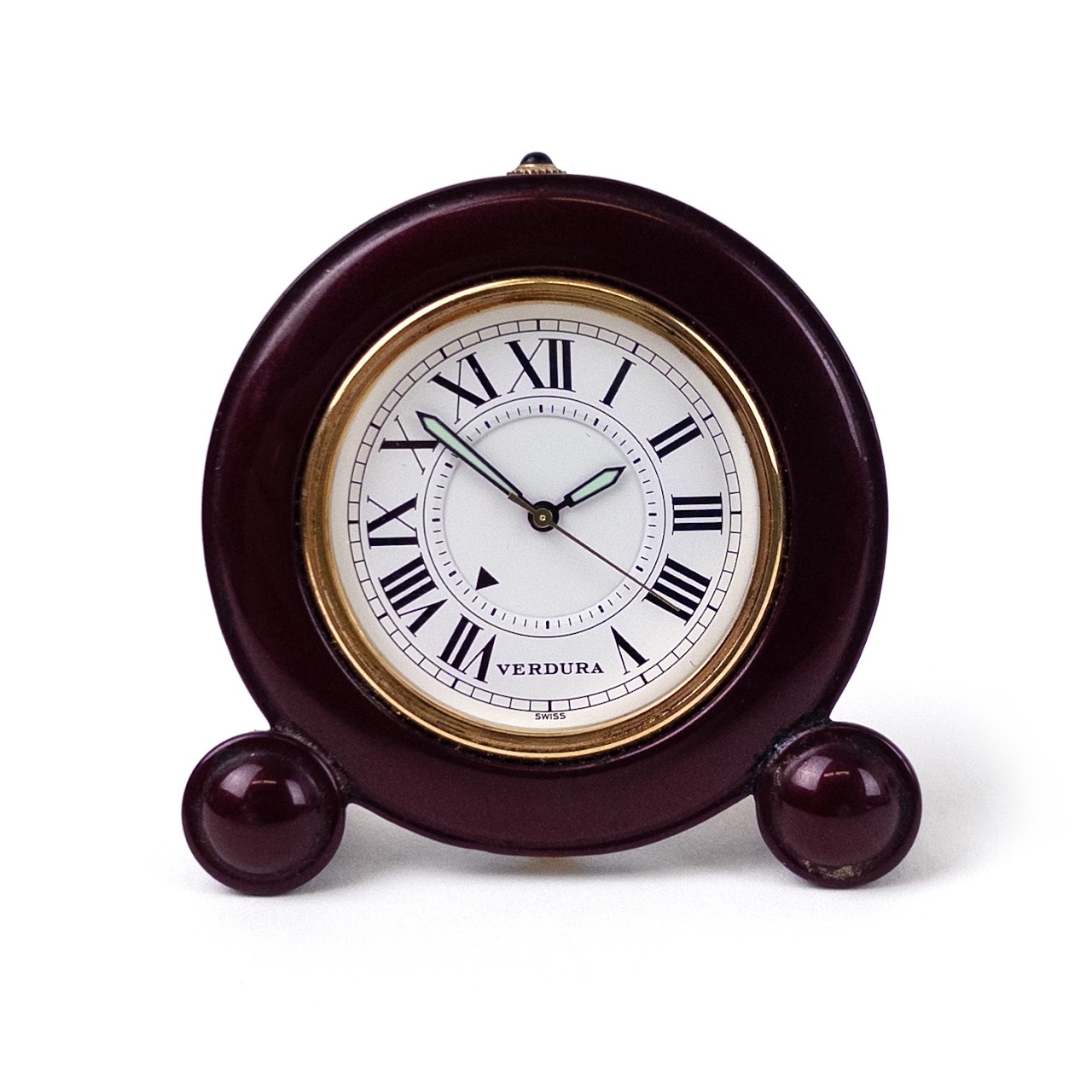 Verdura Enameled Travel Alarm Clock