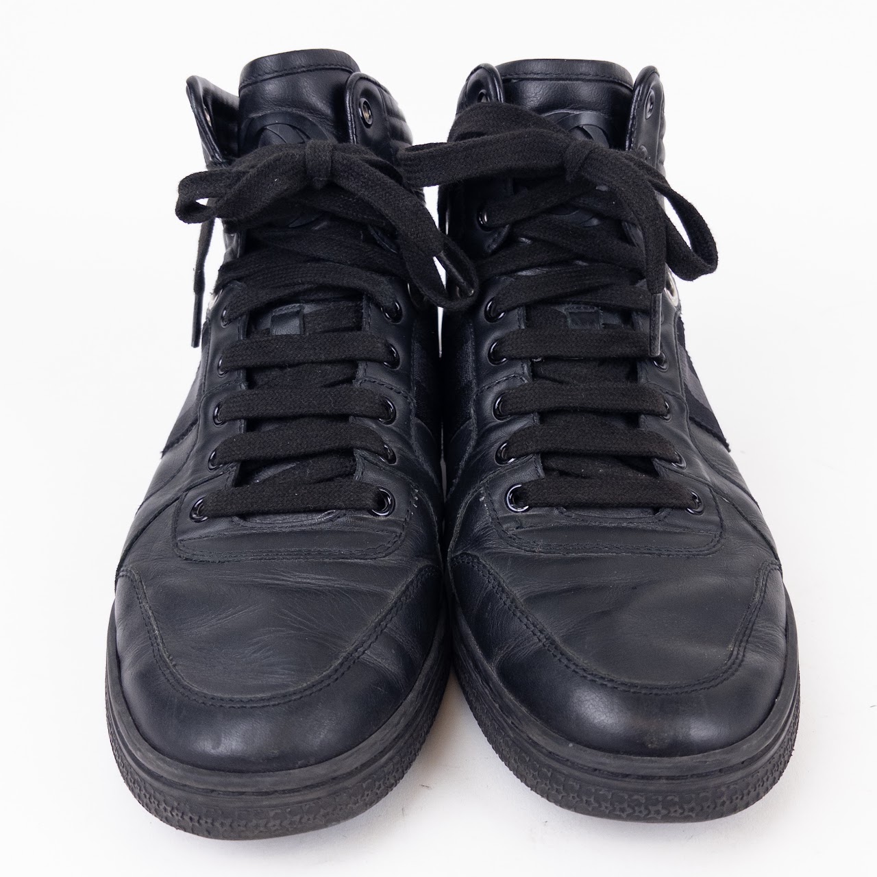 Gucci Viaggio Web Detail High Top Sneakers