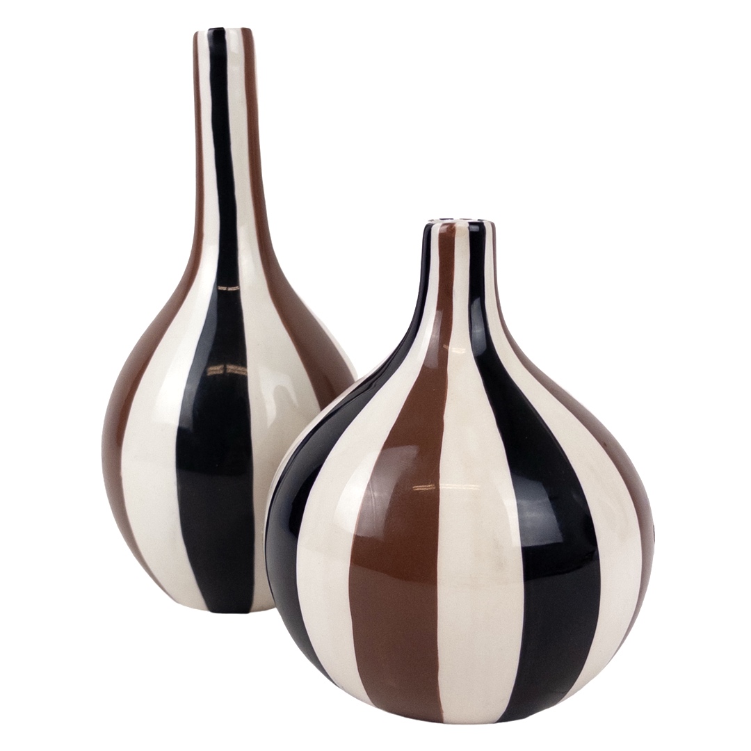 Jonathan Adler Stripes Vase Pair