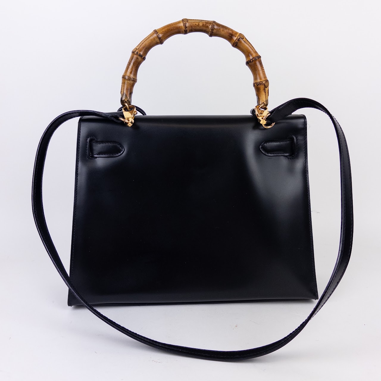 Lederer Polished Leather Frame Handbag