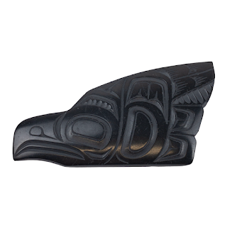 Pat Dixon Signed Indigenous Carved Argillite Brooch