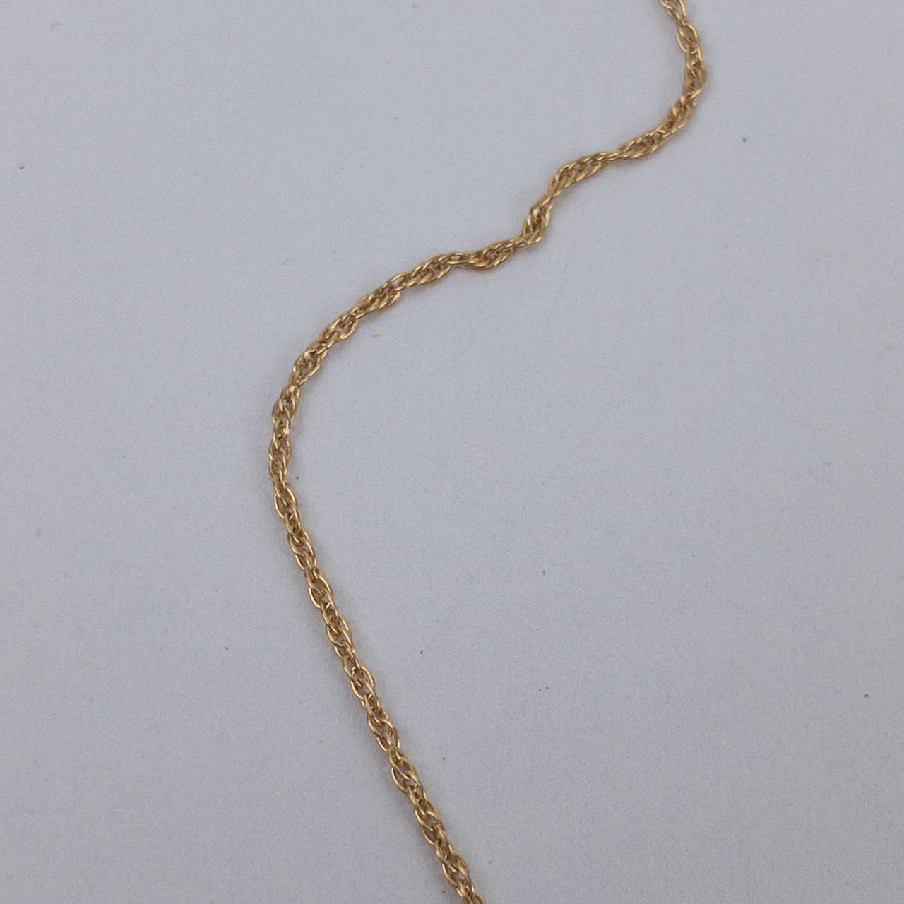 14K Gold Rope Chain Necklace