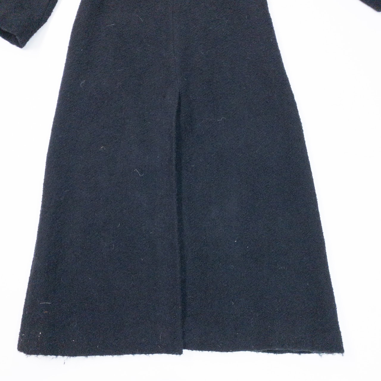 Sandro Wool Bouclé Long Coat