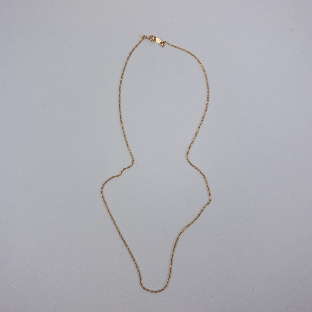 14K Gold Rope Chain Necklace