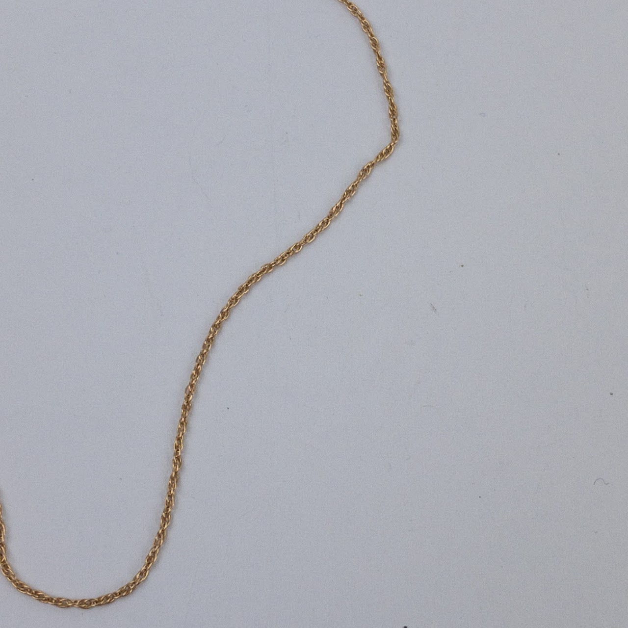 14K Gold Rope Chain Necklace