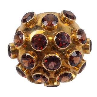 18K Gold Multi Stone Sputnik Ring