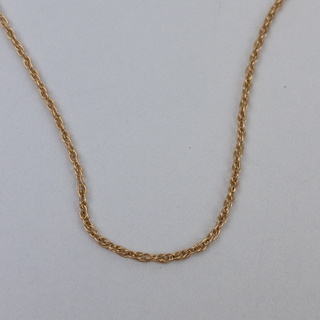 14K Gold Rope Chain Necklace