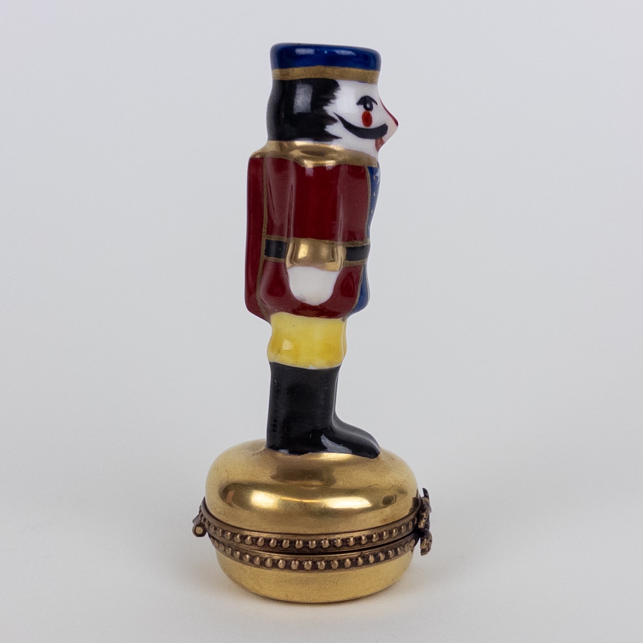 Rochard Limoges Peint Mein Miniature Nutcracker