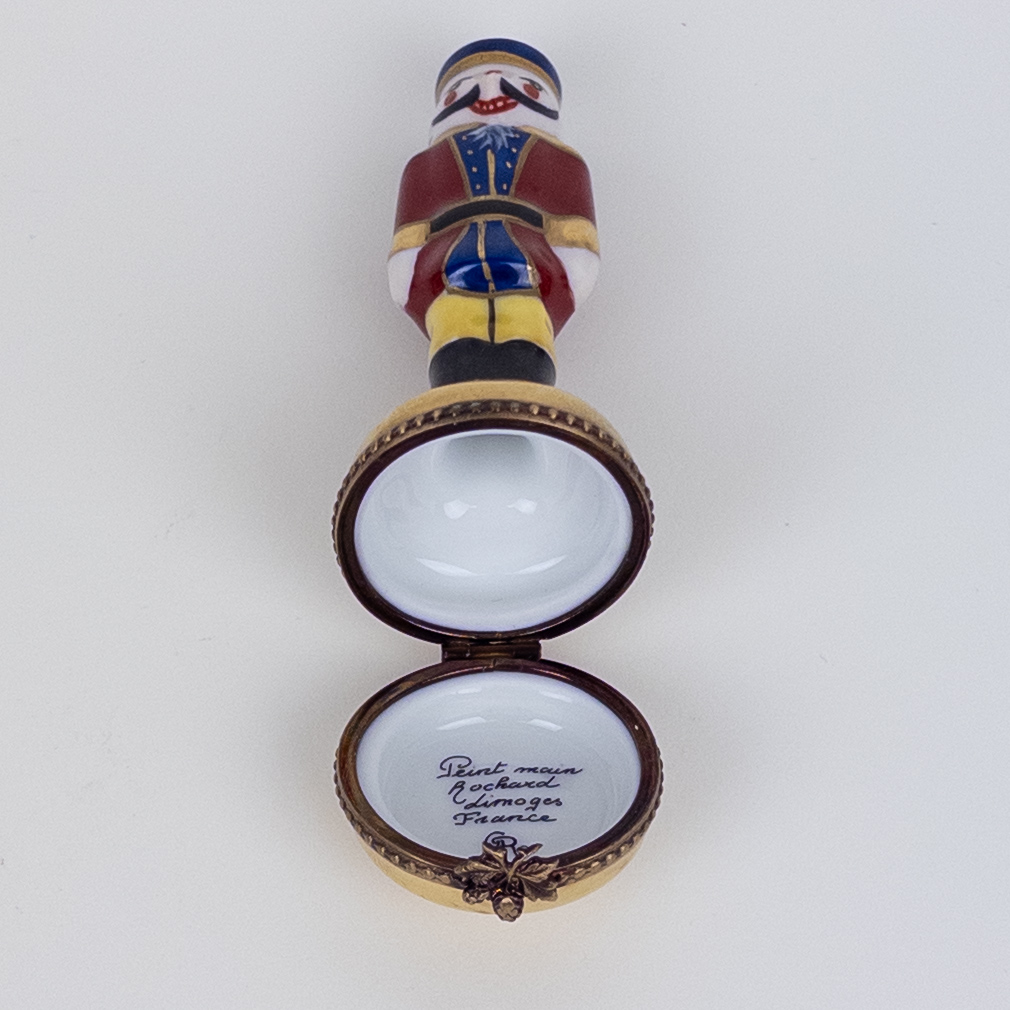 Rochard Limoges Peint Mein Miniature Nutcracker