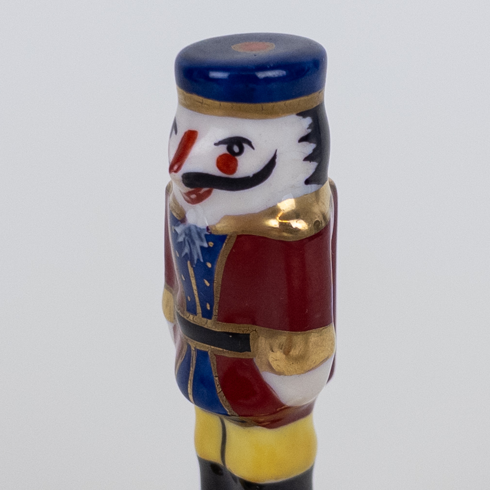 Rochard Limoges Peint Mein Miniature Nutcracker