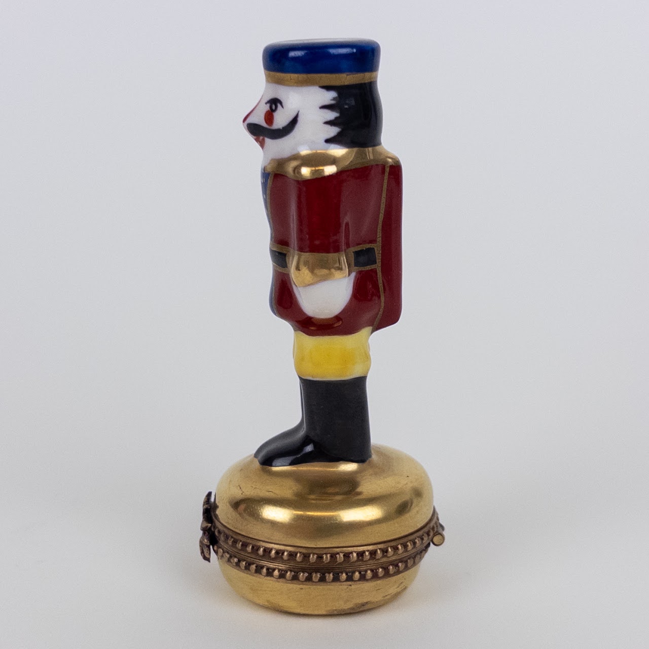 Rochard Limoges Peint Mein Miniature Nutcracker