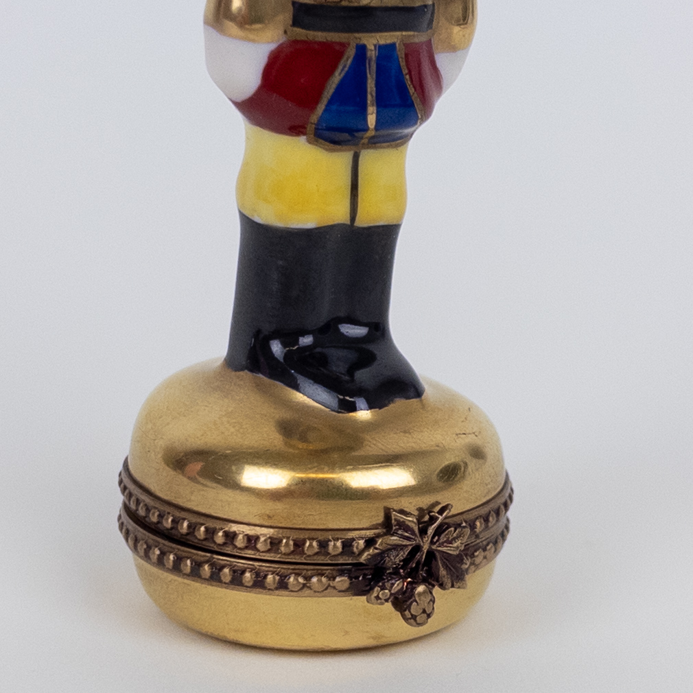 Rochard Limoges Peint Mein Miniature Nutcracker