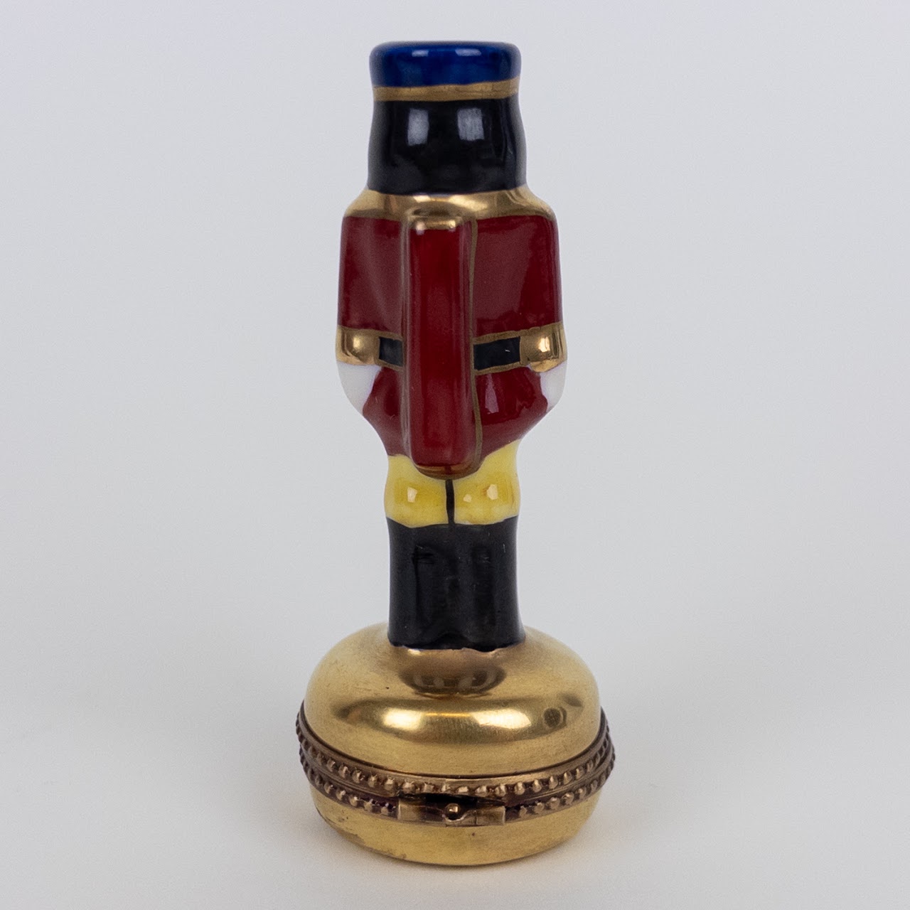 Rochard Limoges Peint Mein Miniature Nutcracker