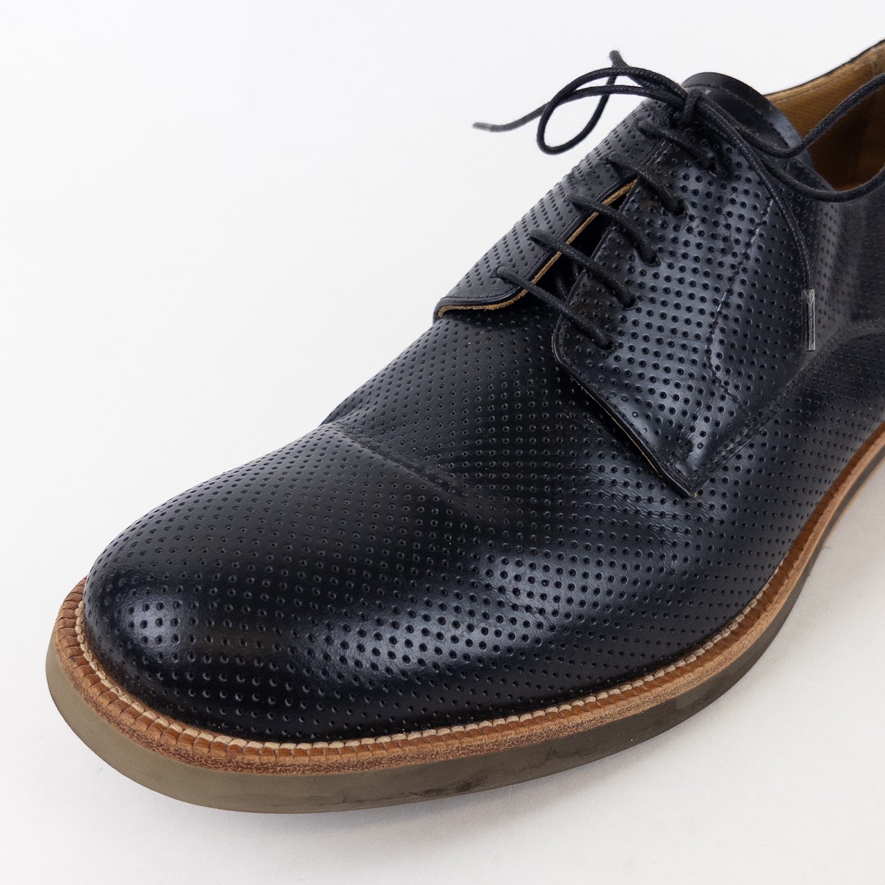 Giorgio Armani Dot Pattern Oxford Shoes