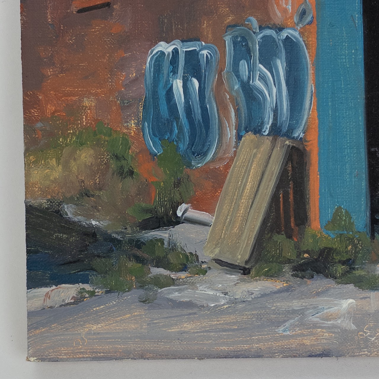 Stephen Magsig "Eastern Market Blue" Small Painting