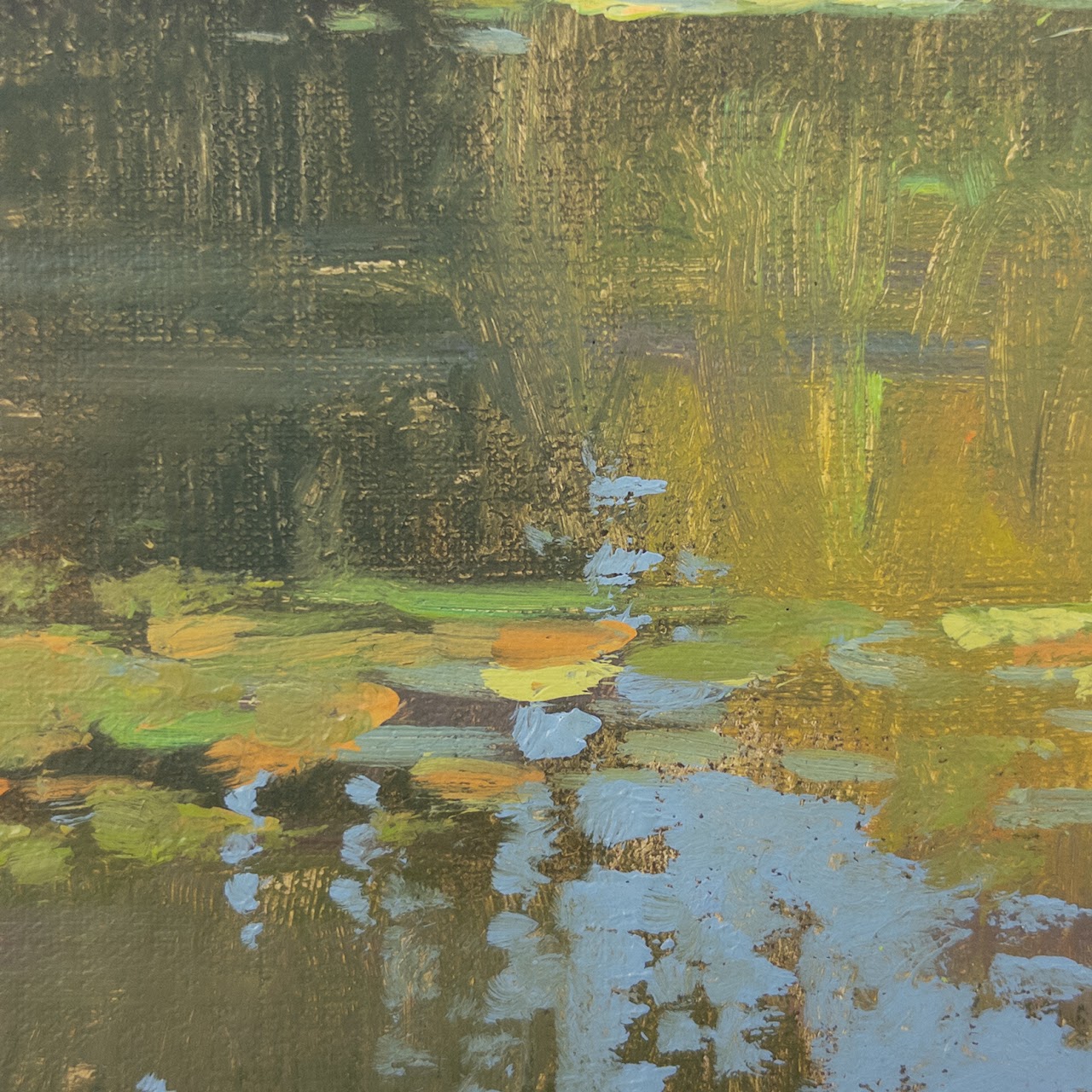 Stephen Magsig "Belle Island Waterlilies" Small Painting
