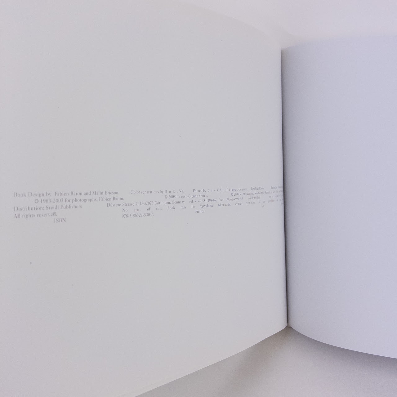 'Fabien Baron: Liquid Light 1983-2003' First Edition Monograph
