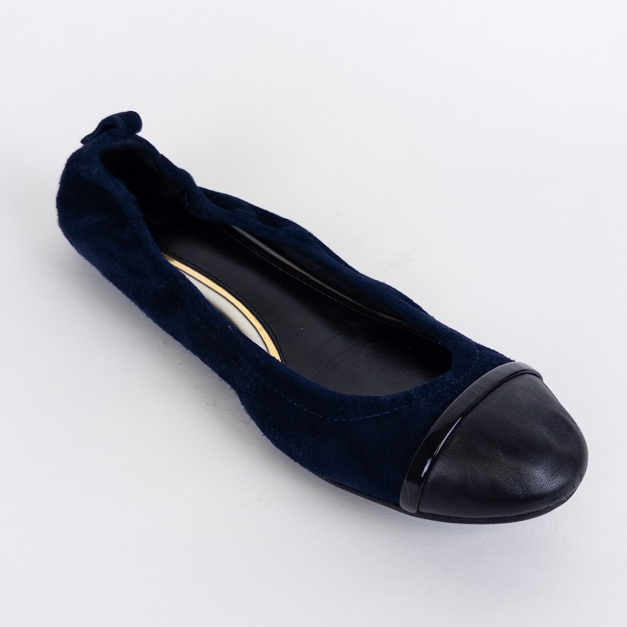 Lanvin Suede and Leather Ballet Flats