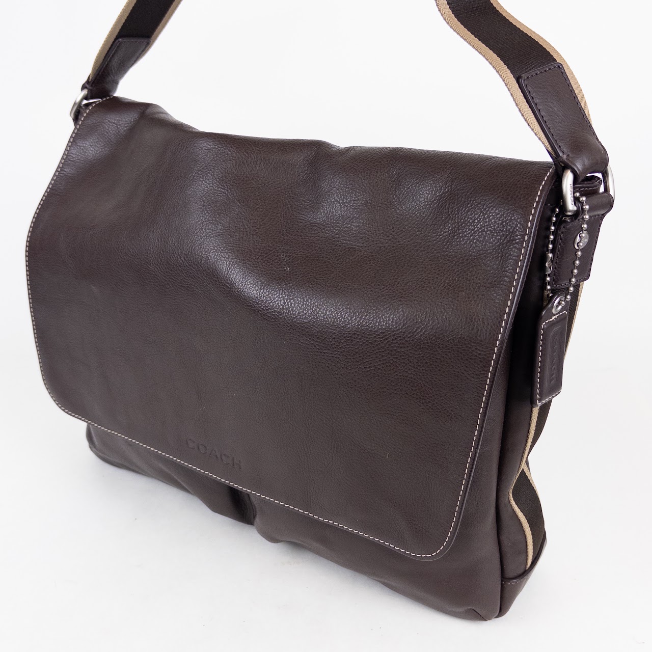 Coach Brown Leather Messenger Bag