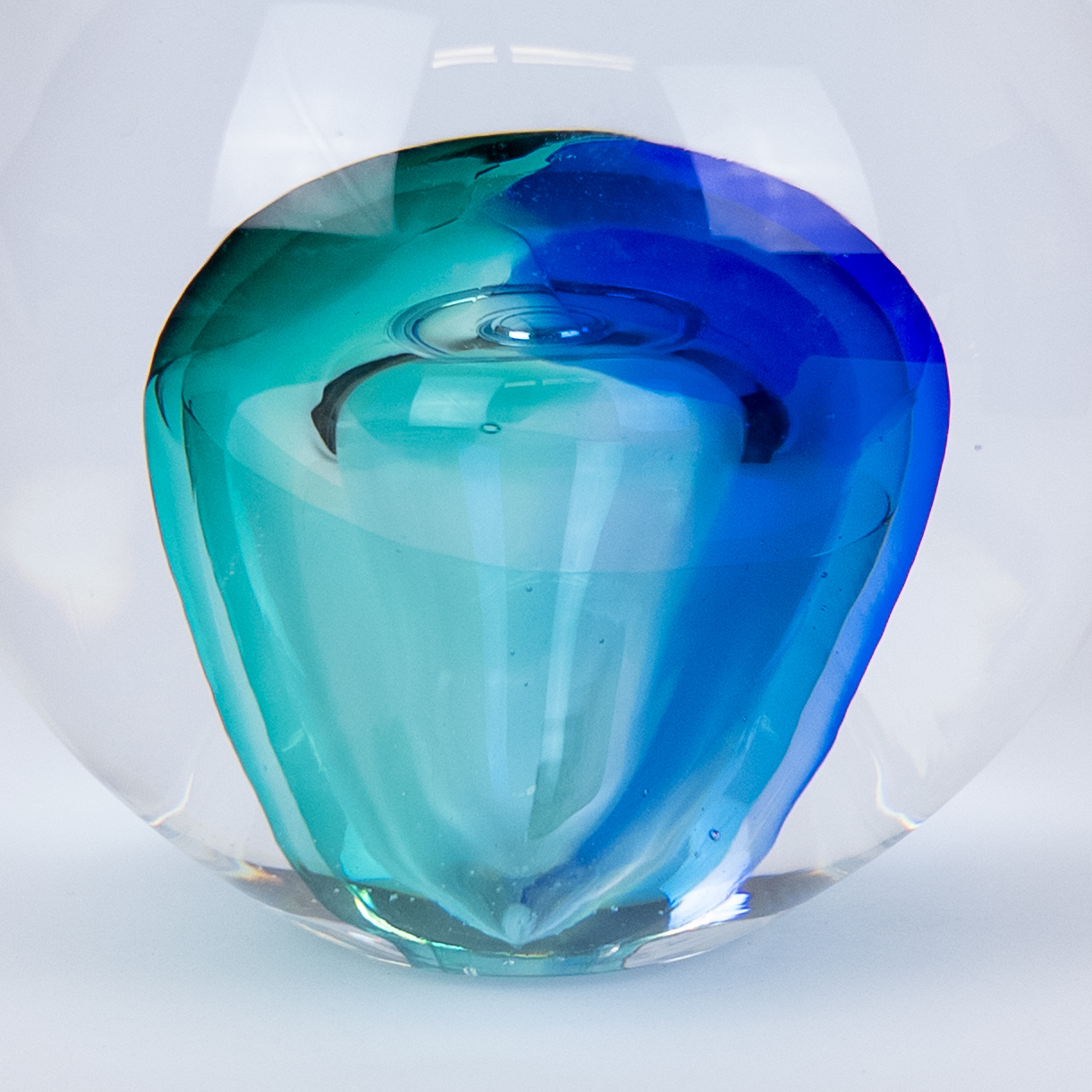 Steninge Slott Sweden Planet Earth Art Glass Candle Holder