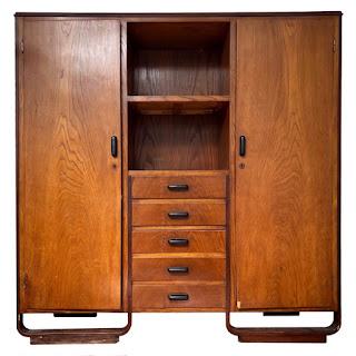 Giuseppe Pagano Pogatschnig and Gino Maggioni Italian Art Deco Wardrobe Cabinet