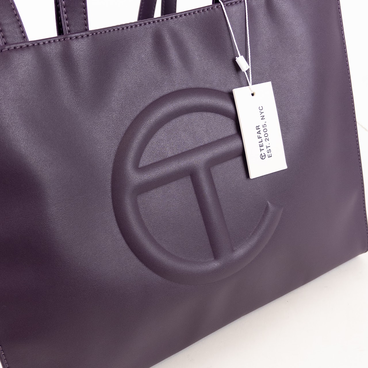 Telfar Medium Eggplant Shopping Bag