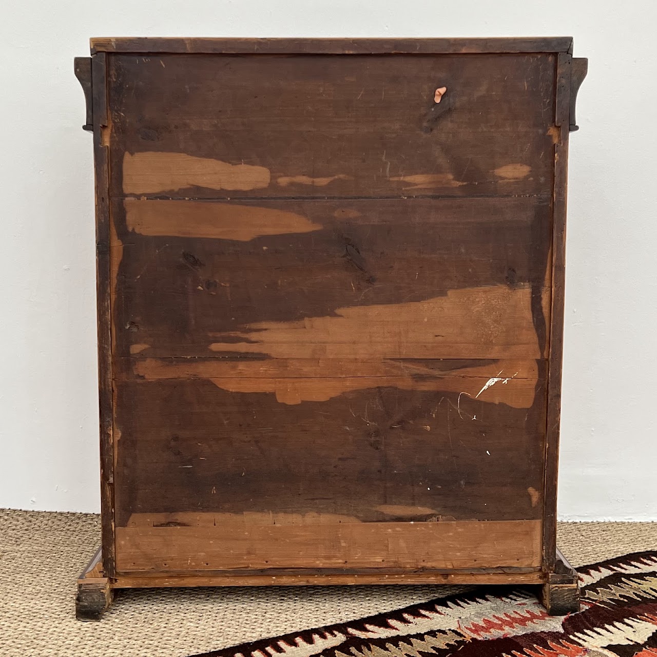 Late 19th-Early 20th C. Flame Mahogany Pier Cabinet