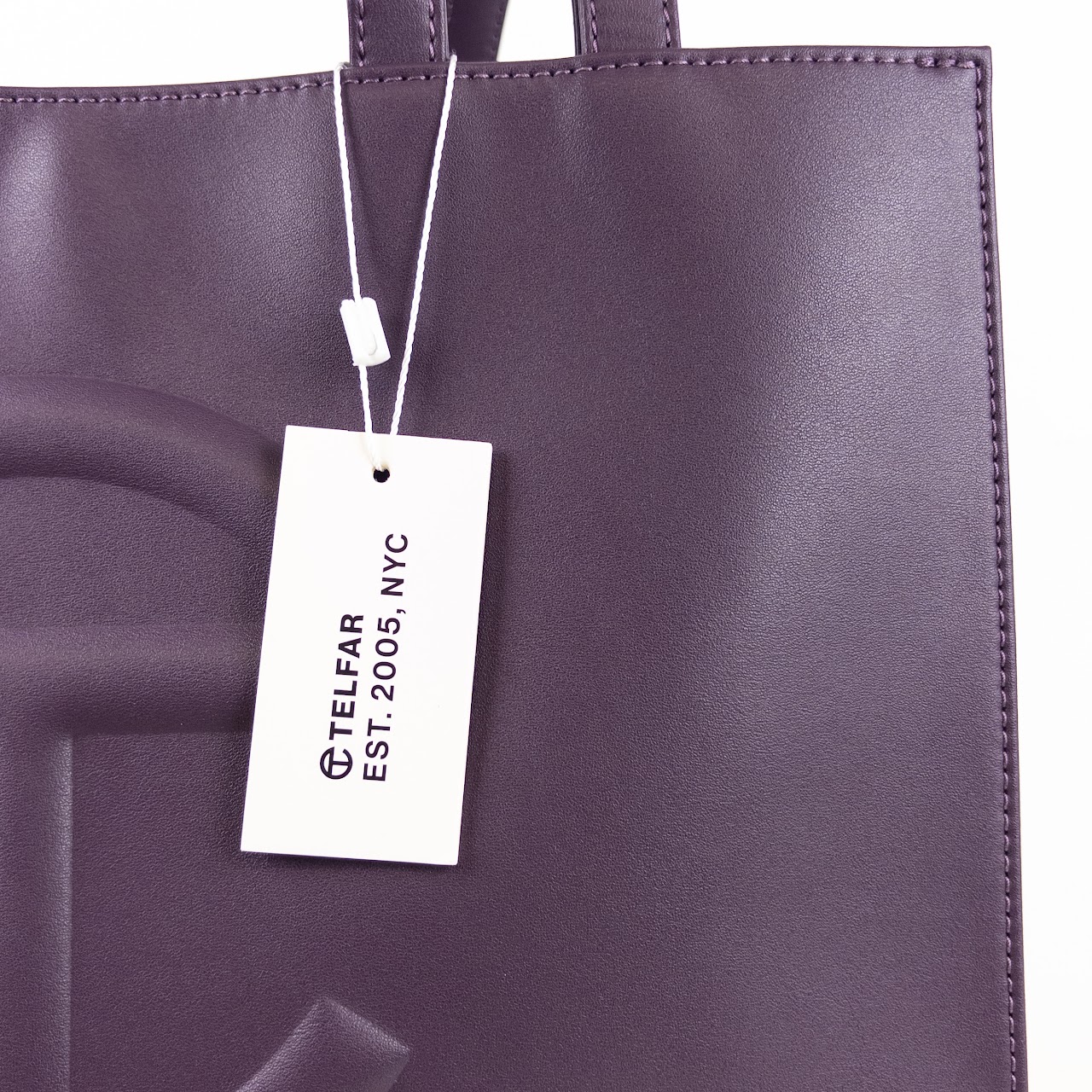 Telfar Medium Eggplant Shopping Bag