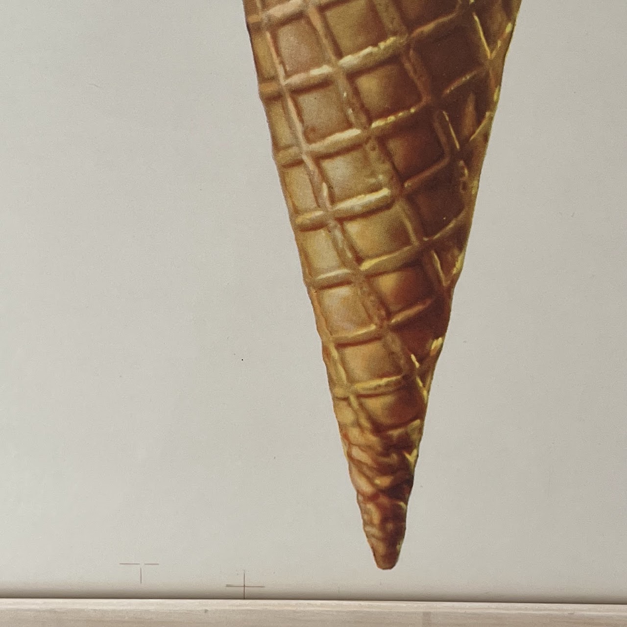 1950s Uncut Ice Cream Cone Advertising Art Decal Sheet