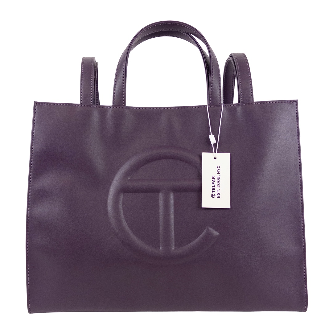 Telfar Medium Eggplant Shopping Bag